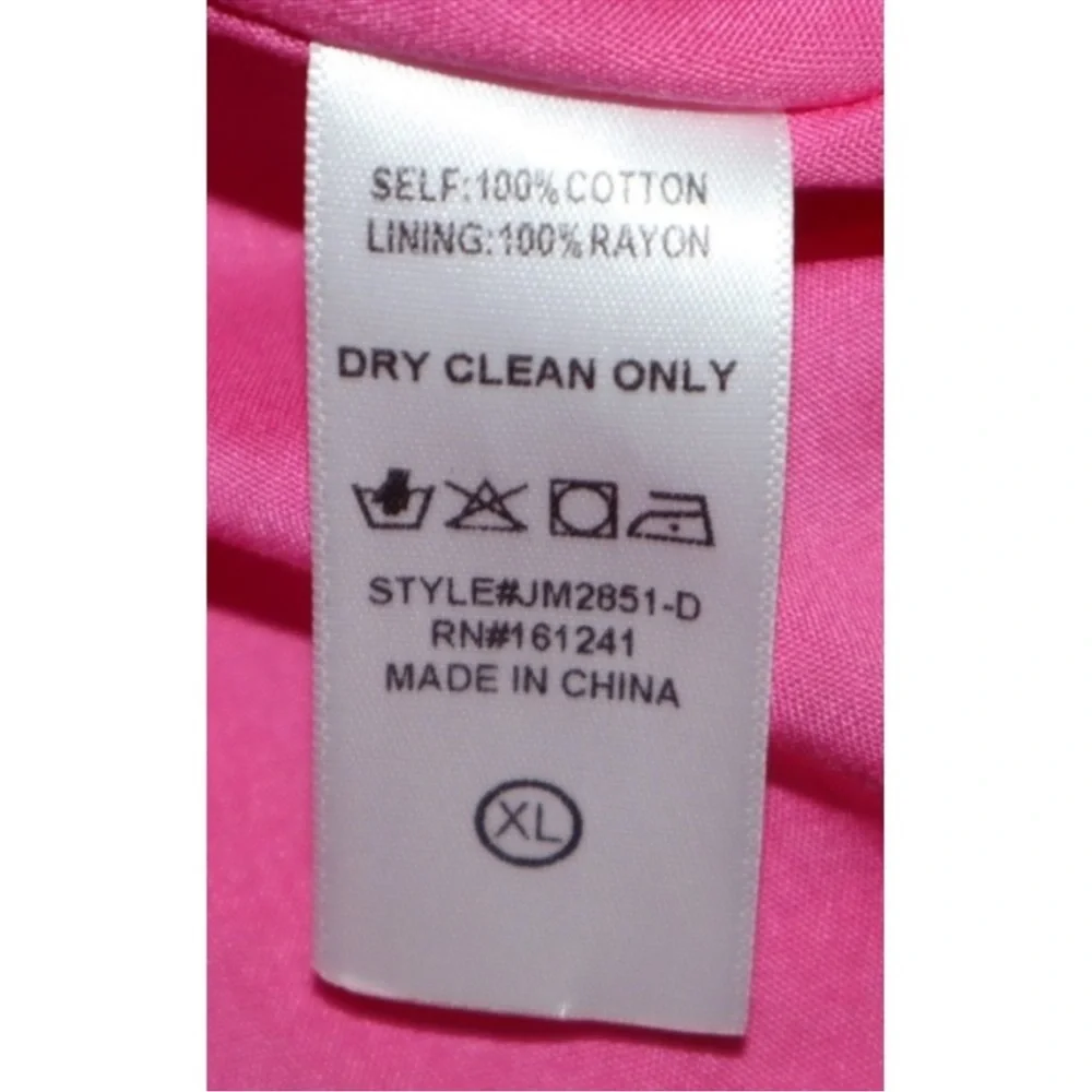 J. Marie Makenna Romper XL Pink and Orange Embroidered - Picture 4 of 7